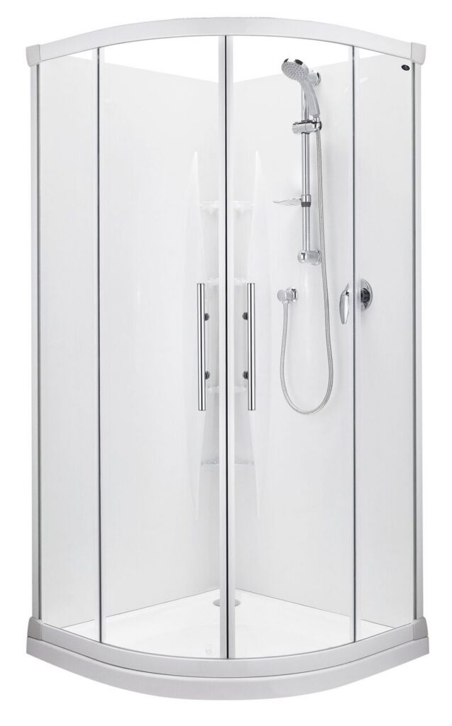 Englefield Valencia 1000x1000 Round Sliding Shower